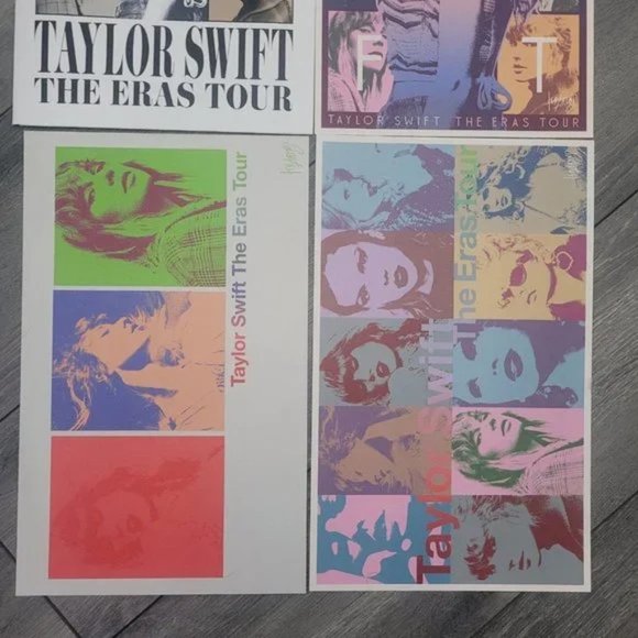 Taylor Swift The Eras Tour VIP Merch Box Exclusive 3 Poster set - No City Poster - Picture 3 of 3